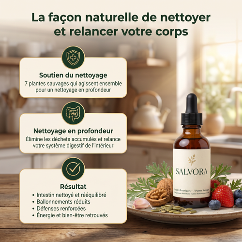 SALVORA™ Gouttes Botaniques Sauvages – Nettoyage Intérieur & Confort Digestif